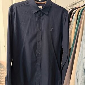 Burberry Men's Navy Shirt
